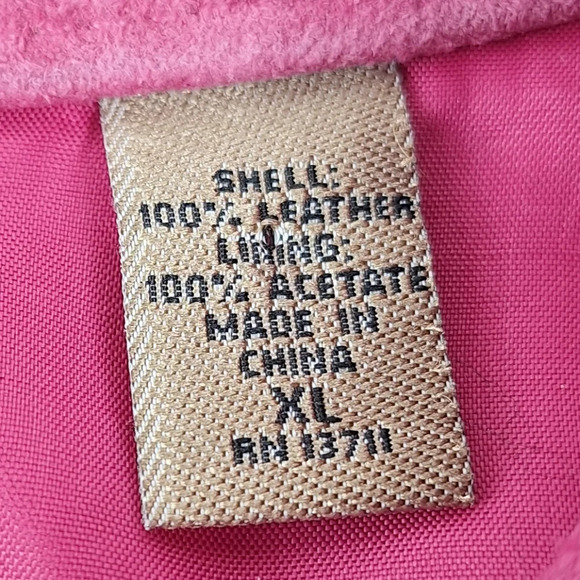 INC International Concepts Suede Pink XL Womens Jacket Silver Colored Zippers - Picture 9 of 16